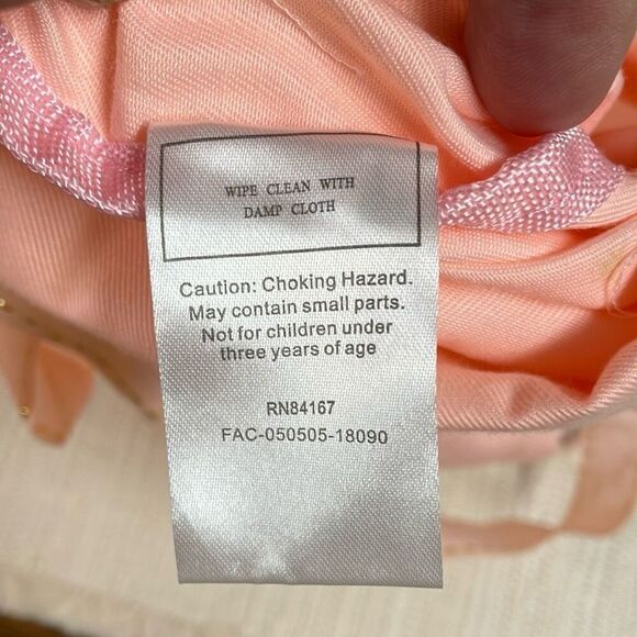 Disney Bibbidi Bobbidi Boutique Drawstring Backpack Adjustable Bag 12 x 16 Pink - Picture 8 of 8